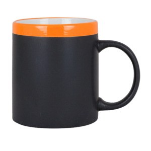 EgotierPro 28199 - Mug en céramique 300 ml avec craie SLATE