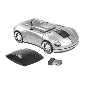 EgotierPro 33575 - Auto-vormige Draadloze Muis met USB-Ontvanger CAR