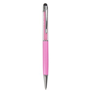 EgotierPro 33584 - Długopis aluminiowy z diamentami, wskaźnik dotykowy DIAMONDS