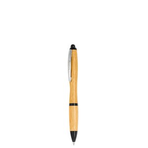 EgotierPro 39516 - Penna in bambù con clip in alluminio DESERT