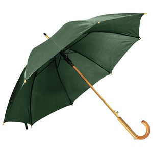 EgotierPro 39529 - Parapluie Automatique Polyester 190T, Manche Bois CLOUDY