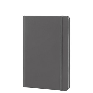 EgotierPro 39567 - A5 Notizbuch mit PU-Cover und Gummiband, 96 cremefarbene Seiten LINED