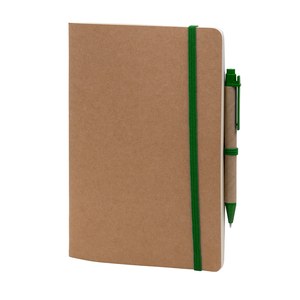 EgotierPro 50031 - Eco-Friendly Notebook with Pen and Elastic Band LOFT