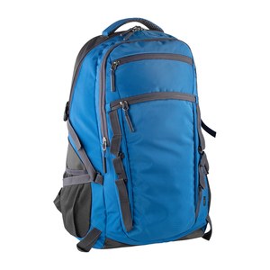 EgotierPro 50674 - RPET Rucksack mit Laptopfach und Außentaschen