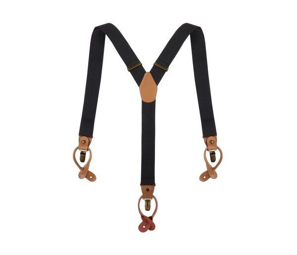 KARLOWSKY KYAG3 - Plain coloured modern suspenders with urban charm