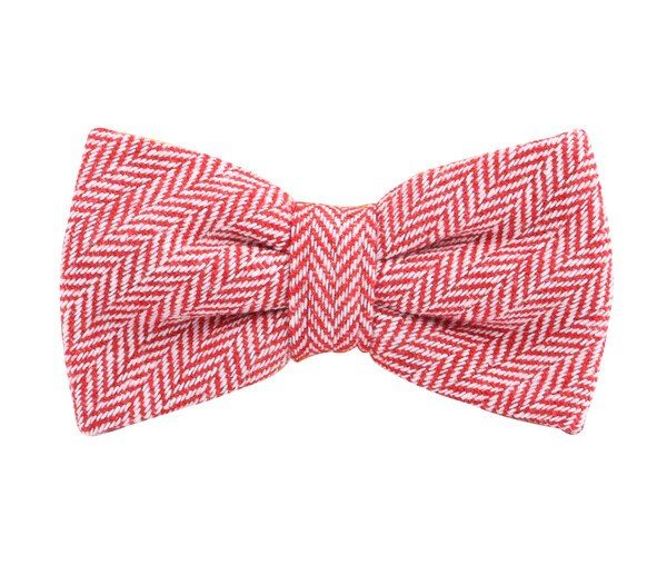 KARLOWSKY KYAK9 - Stylish urban bow tie with herringbone pattern