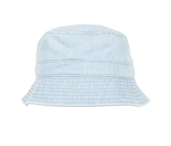 FLEXFIT 5003DB - Vintage Washed Denim Bucket Hat with Stability Band