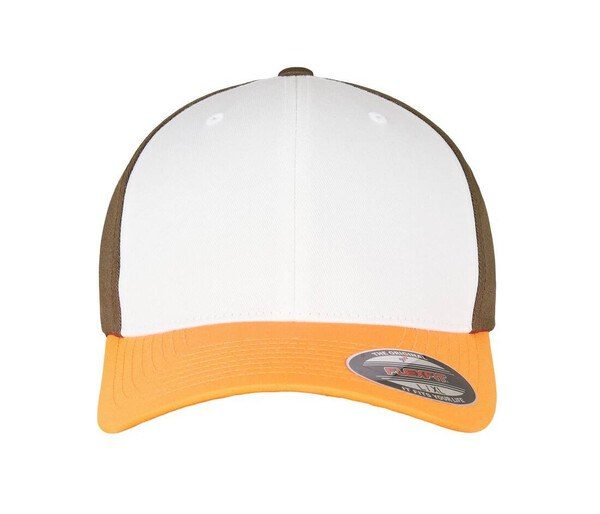 FLEXFIT 6277TT - Stylish Tricolour Fitted Cap with Preformed Visor