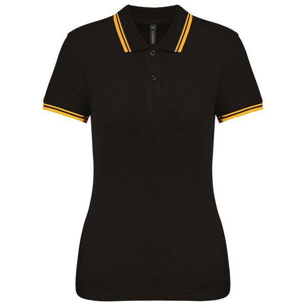 Kariban K273 - Ladies 2 striped short sleeved poloshirt