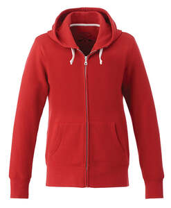 Muskoka Trail L00671 - Lakeview Ladies Cotton Blend Fleece Full Zip Hoodie Red