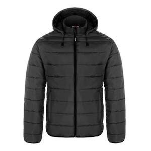 CX2 L00980 - Glacial Men's Puffy Jacket With Detachable Hood Black