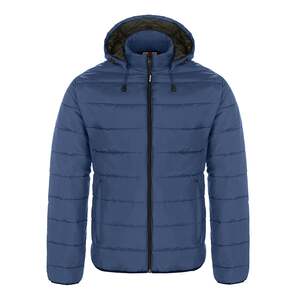 CX2 L00980 - Glacial Men's Puffy Jacket With Detachable Hood Navy