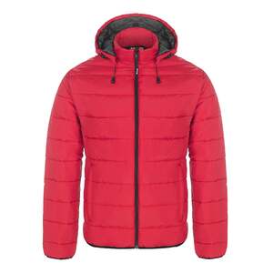 CX2 L00980 - Glacial Men's Puffy Jacket With Detachable Hood Red