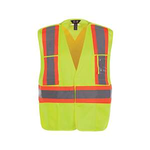 CX2 L01170 - Protector One Size High Vis Safety Vest Yellow