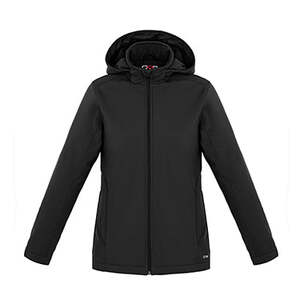 CX2 L03171 - Hurricane Ladies Insulated Softshell Jacket W/Removeable Hood Black