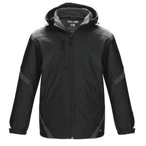 CX2 L3200Y - Typhoon Youth Colour Contrast Insulated Softshell Jacket Black/Gunmetal