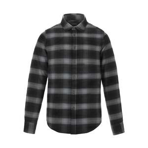 CX2 S04505 - Cabin Men's Brushed Flannel Shirt Grey/Black