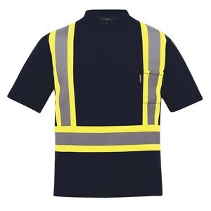 CX2 S05960 - Watchman Hi-Vis Safety T-Shirt Navy