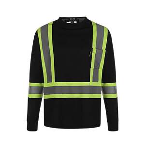 CX2 S05970 - Lookout Hi-Vis Safety Long Sleeve Shirt Black