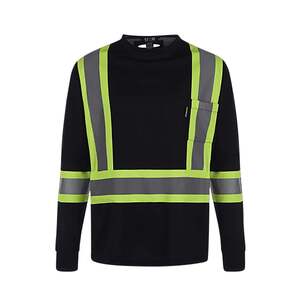 CX2 S05970 - Lookout Hi-Vis Safety Long Sleeve Shirt Navy