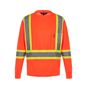 CX2 S05970 - Lookout Hi-Vis Safety Long Sleeve Shirt Orange
