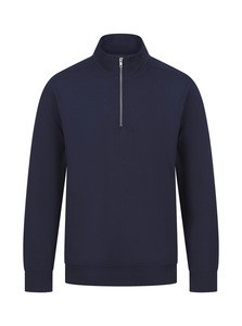 Henbury H842 - Unisex zipped neck sweatshirt
