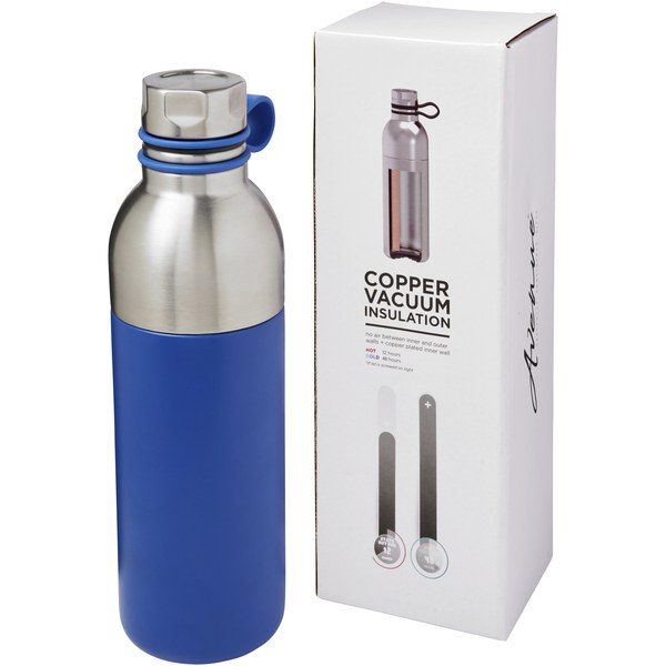 EgotierPro 100588 - Koln 590 ml copper vacuum insulated sport bottle