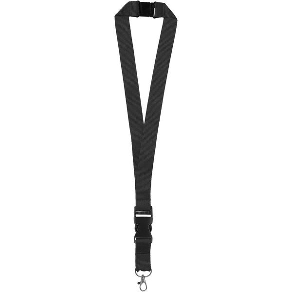 EgotierPro 102130 - Lanyard con hebilla separable y clip de seguridad "Yogi"