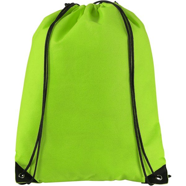 EgotierPro 119619 - Mochila de cuerdas no tejida 5L "Evergreen"