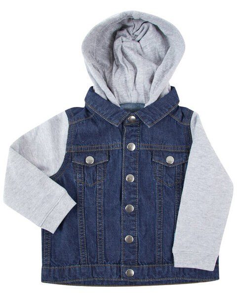 LARKWOOD LW750 - DENIM JACKET WITH HOOD