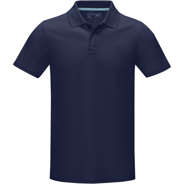 Elevate NXT 37508 - Polo orgánico GOTS de manga corta para hombre "Graphite"