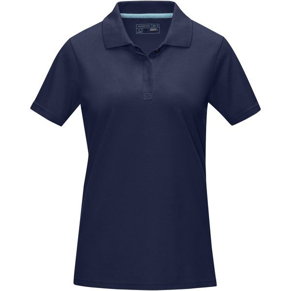 Elevate NXT 37509 - Polo orgánico GOTS de manga corta para mujer "Graphite"