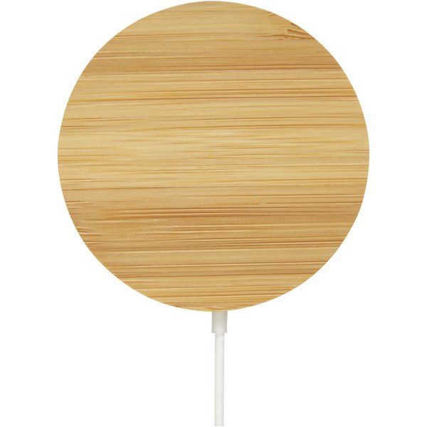 EgotierPro 124188 - Atra 10W bamboo magnetic wireless charging pad