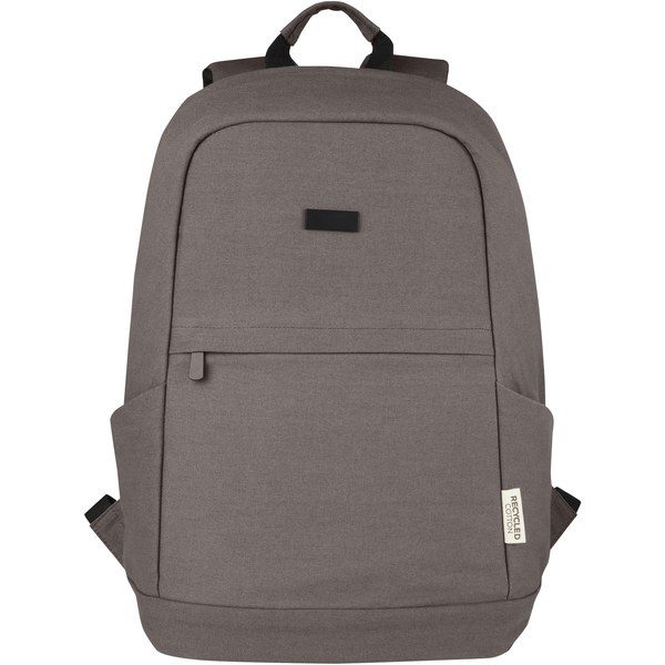 EgotierPro 120677 - EcoGuard 15.6" Recycled Canvas Anti-Theft Laptop Backpack