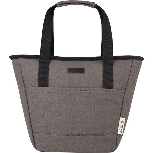 EgotierPro 120679 - Joey 9-can GRS recycled canvas lunch cooler bag 6L