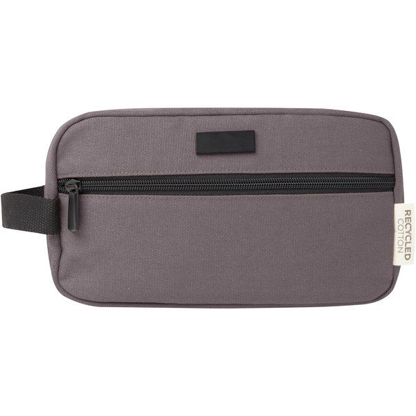 EgotierPro 130041 - Joey GRS recycled canvas travel accessory pouch bag 3.5L