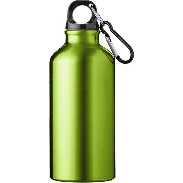 EgotierPro 100002 - Oregon 400 ml aluminium water bottle with carabiner