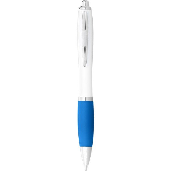 EgotierPro 106900 - Nash ballpoint pen white barrel and coloured grip