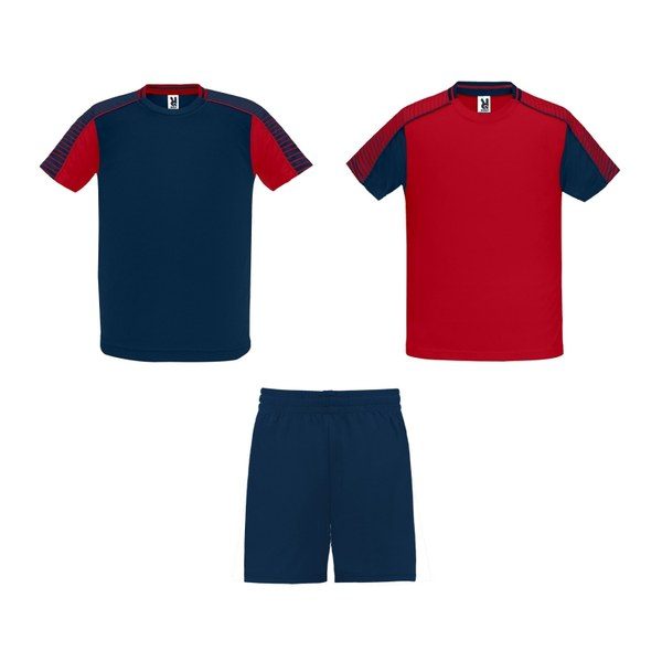 Roly R0525 - JUVE Unisex Sports Set with 2 T-Shirts and Shorts