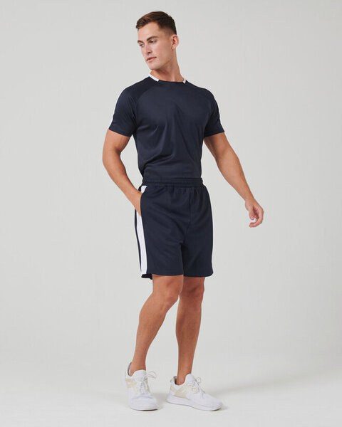 Finden & Hales LV886 - Mens Athletic Knitted Shorts with Zipper Pockets