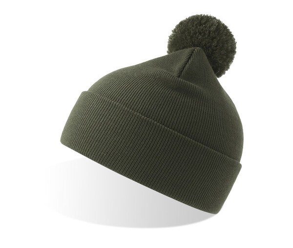 ATLANTIS HEADWEAR AT309 - Beanie with cuff and pompom