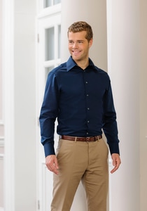 Russell Collection RU954M - Chemise Homme Cintrée Manches Longues En Tencel®