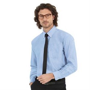 B&C BA706 - Oxford langærmet skjorte til mænd