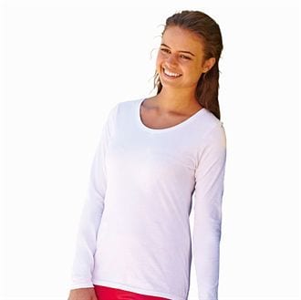Fruit of the Loom SS049 - T-shirt Lady-Fit Value Weight LS