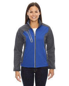 Ash City North End 78176 - Terrain Ladies Color-Block Soft Shell With Embossed Print  