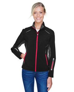 Ash City North End 78678 - Pursuit Ladies 3-Layer Light Bonded Hybrid Soft Shell Jacket With Laser Perforation