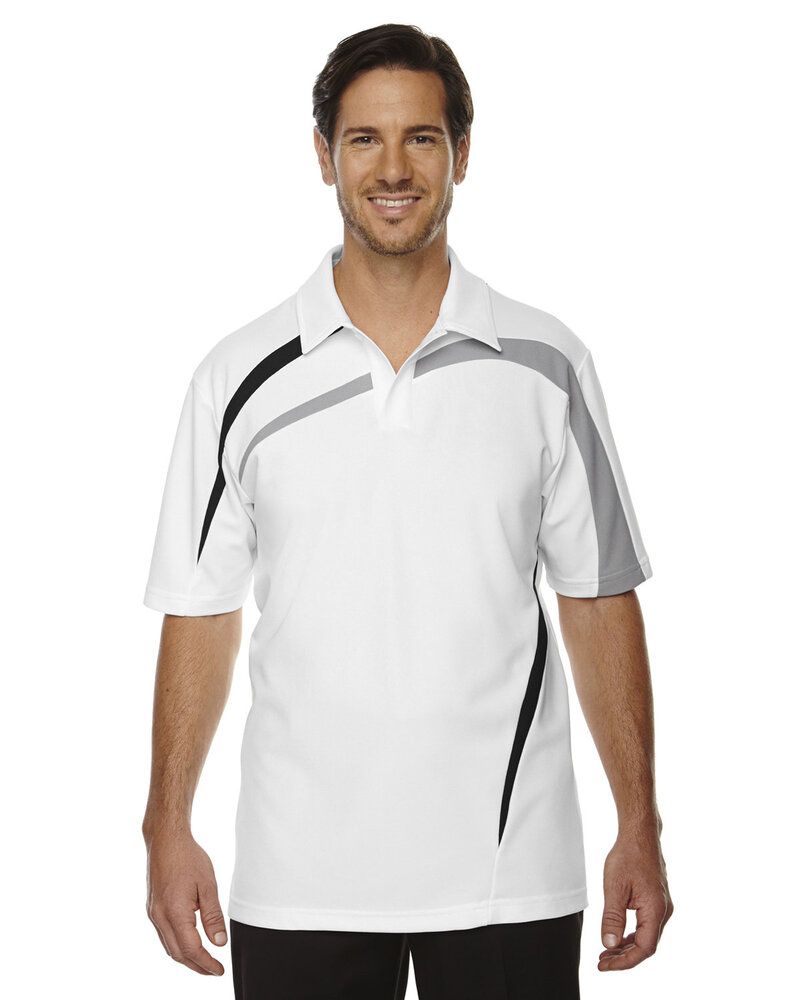 North End Sport Red 88645 - Polo en polyester piqué Performance Impact Color-Block