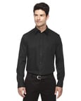 Ash City North End 88673 - Boulevard Men's Wrinkle Free 2-Ply 80’S Cotton Dobby Taped Shirt With Oxford Trim