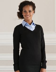 Russell Europe R-710F-0 - Ladies’ V-Neck Knitted Pullover