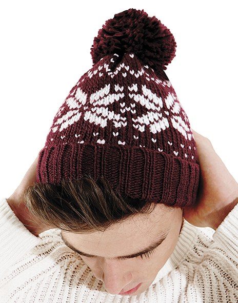 Beechfield B456 - Gorro  Snowstar en Fair Isle